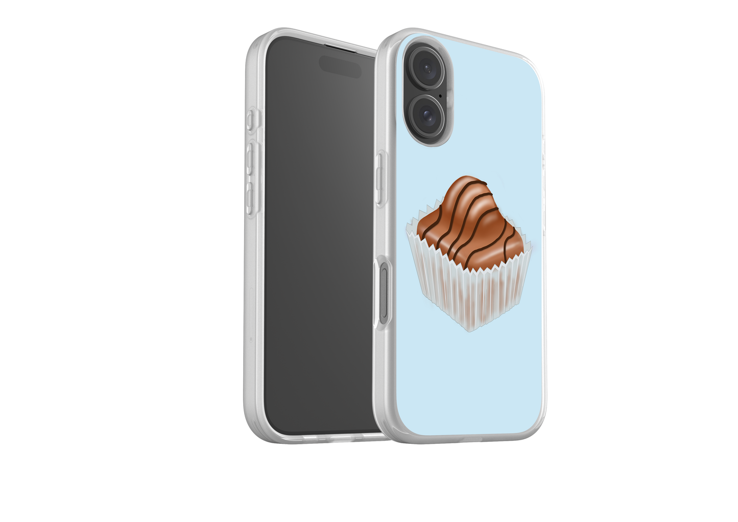 Flexi Phone Case - Brown French Fancy