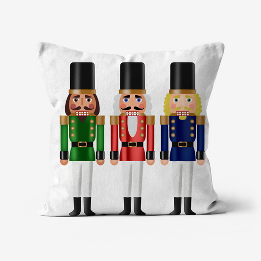 Nutcracker cushion Suede Linen